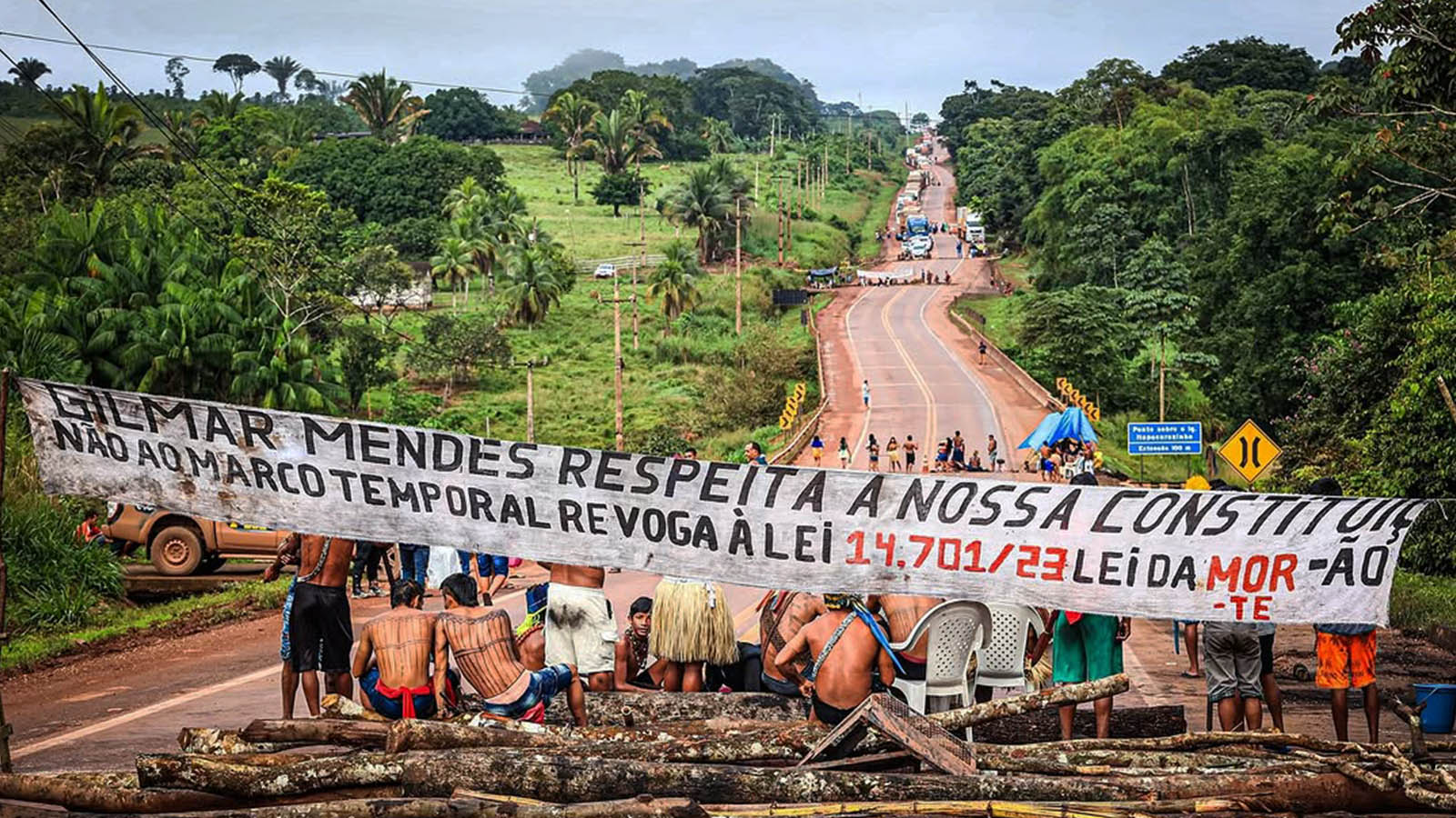 Bloqueio na BR-230: Munduruku protestam contra marco temporal