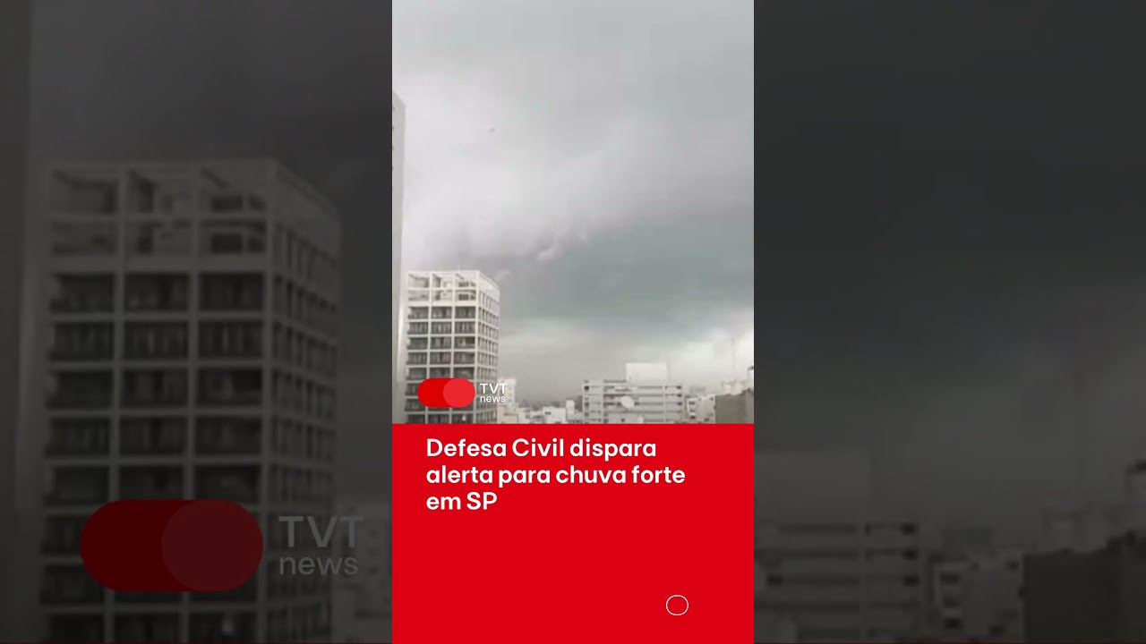 Capital paulista deve ter chuvas fortes nesta quinta-feira (10)