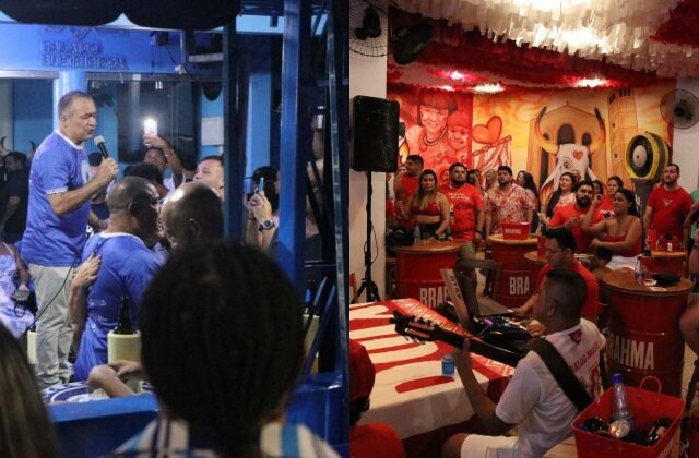 Bares temáticos dos bumbás Caprichoso e Garantido em Manaus