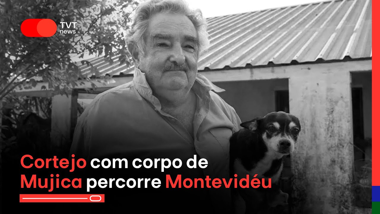 Cortejo com corpo de Mujica percorre Montevidéu | TVT News 1ª Edição – 14/5/2025