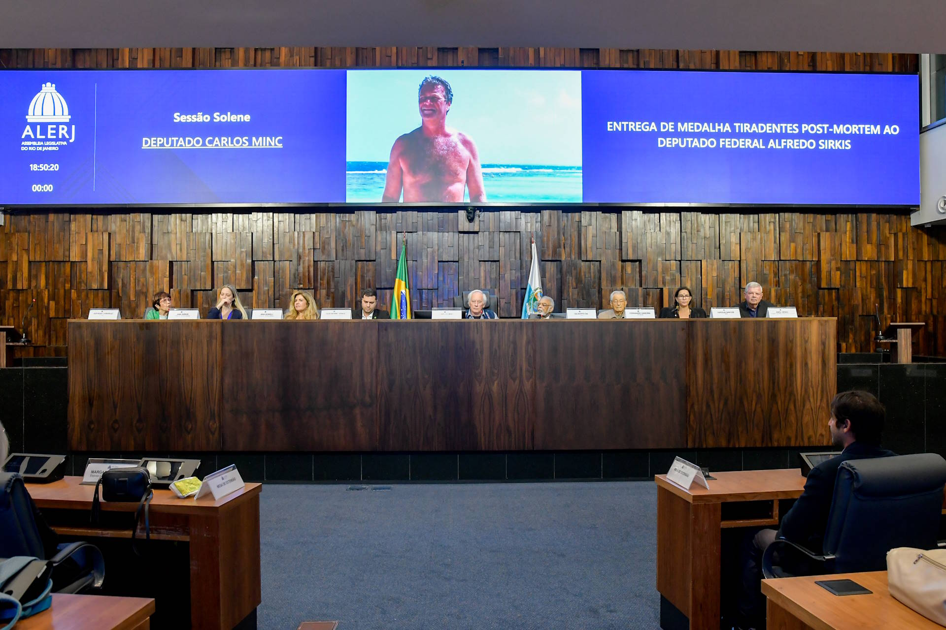 Alfredo Sirkis recebe homenagem da Assembleia Legislativa do RJ