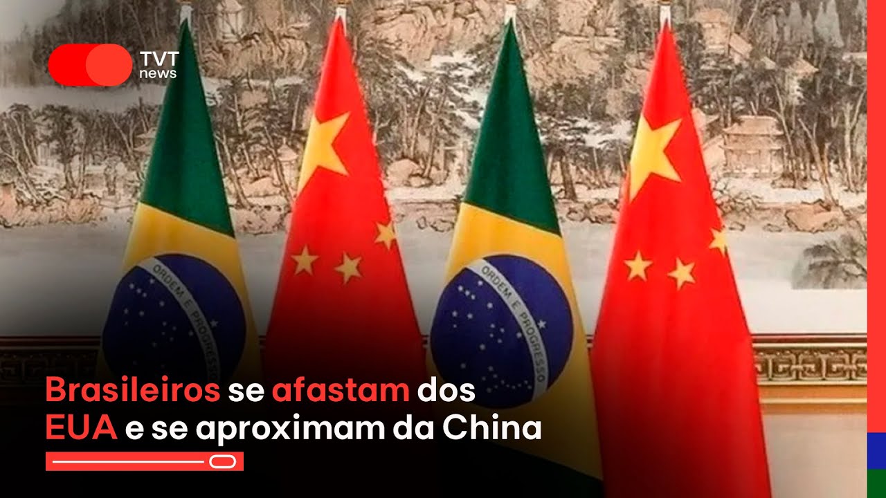 Brasileiros se afastam dos EUA e se aproximam da China