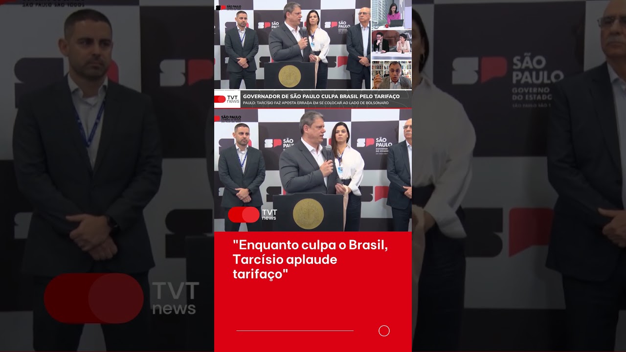 Enquanto culpa o Brasil, Tarcísio aplaude tarifaço