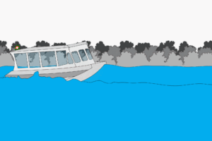 O que fica quando o rio baixa demais?