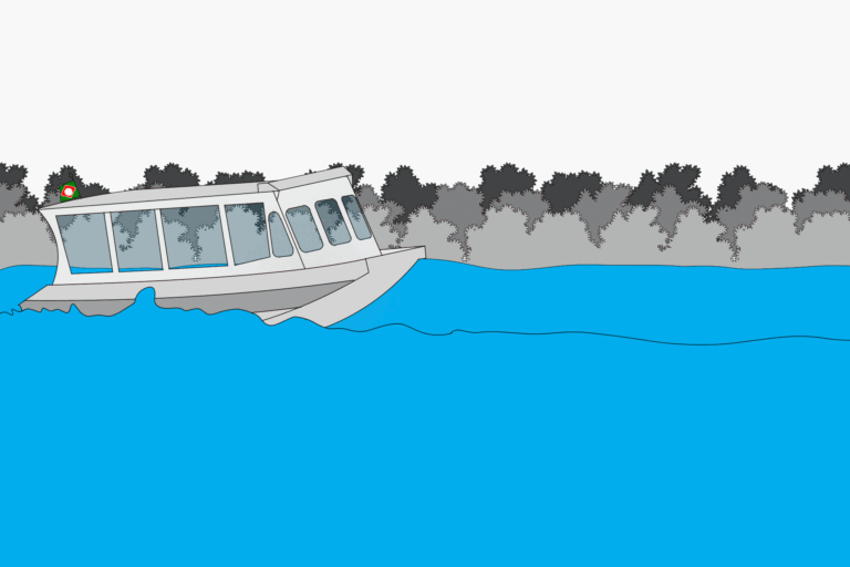 O que fica quando o rio baixa demais?