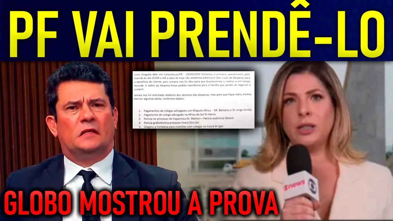 URGENTE!! GLOBONEWS SOLTA B0MBA-ATÔMlCA!! PF CONSEGUIU A PROVA-CHAVE PRA PRENDER SERGIO MORO!!