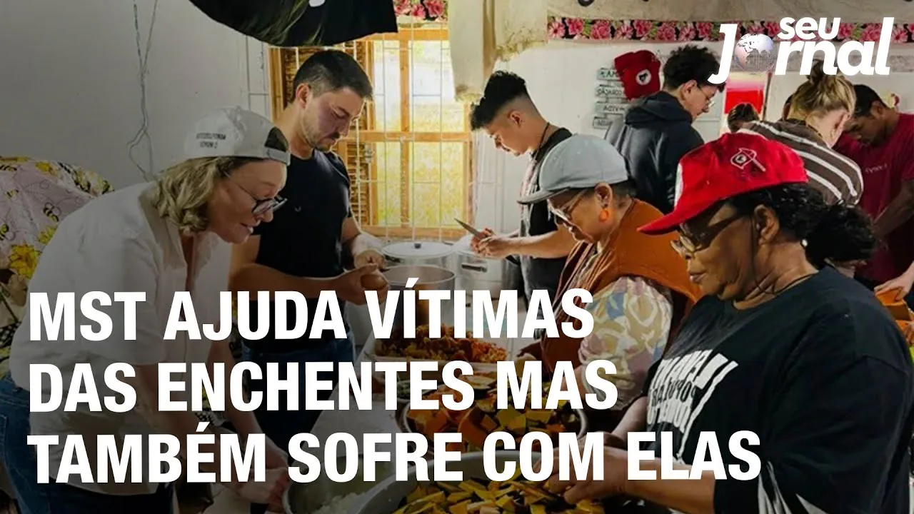 MST ajuda vítimas das enchentes mas também sofre com elas