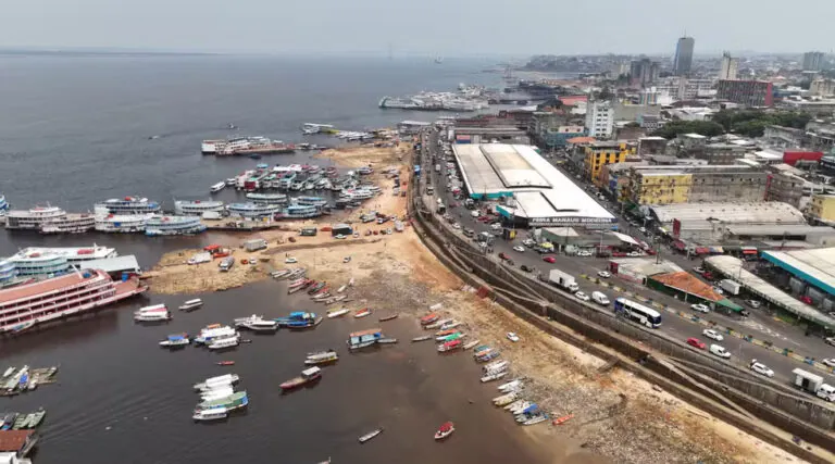 Rio Negro está mais de 3 m abaixo da normalidade em Manaus