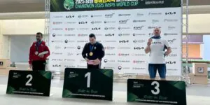 Alexandro Basso fatura medalha inédita para o Brasil no tiro esportivo