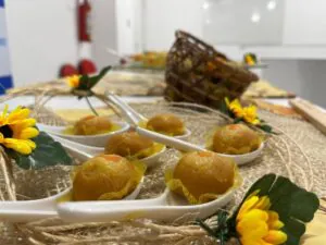o brigadeiro com sabor de tucumã e milho