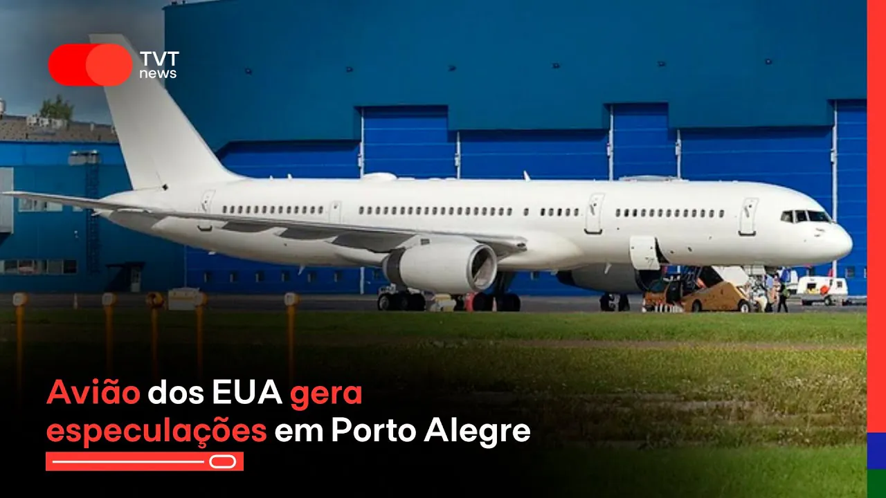 Avião dos EUA gera especulações em Porto Alegre
