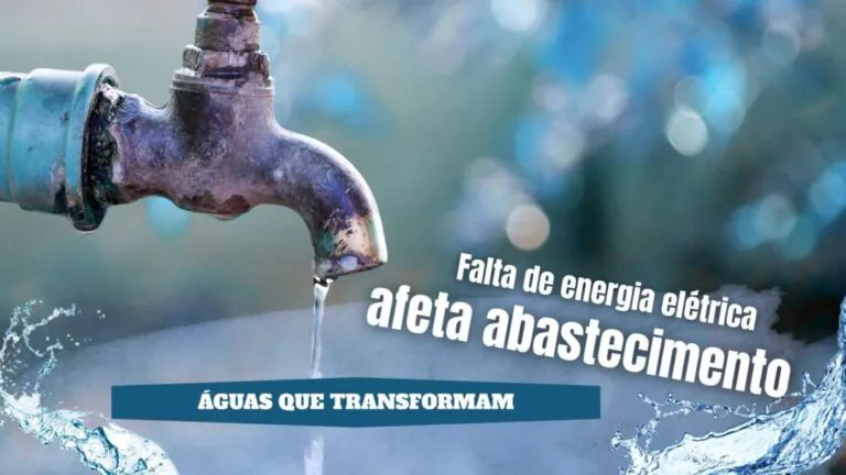 Falta de energia elétrica afeta abastecimento de água para a população