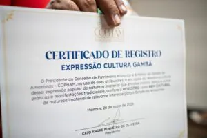 parecer técnico é favorável ao registro como Patrimônio do AM